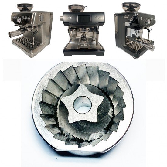 (5 Point) Replacement Upper & Lower Conical Grinder Burr Set for Sage/Breville Espresso Machines