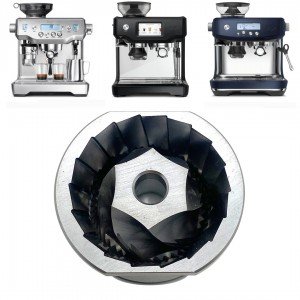 (6 Point) Replacement Upper & Lower Conical Grinder Burr Set for Sage/Breville Espresso Machines