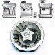 (5 Point) Replacement Upper & Lower Conical Grinder Burr Set for Sage/Breville Espresso Machines